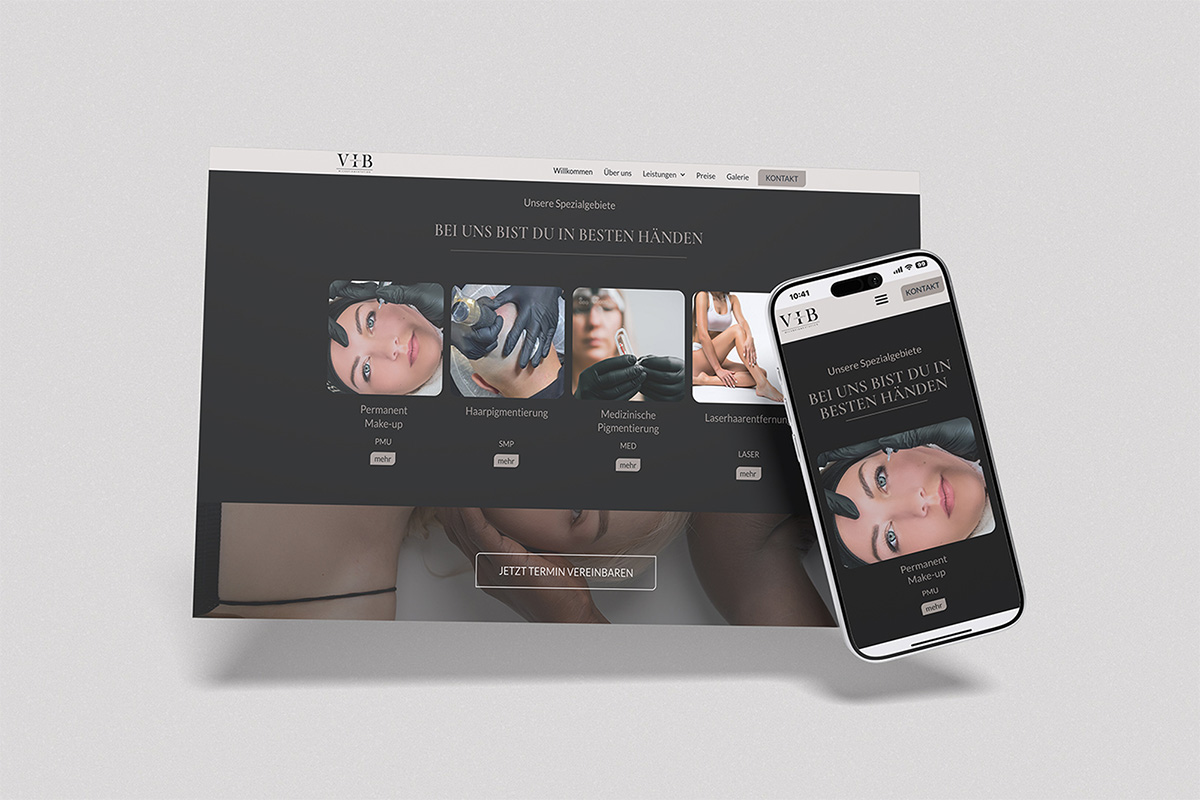 VIBmicro Website Mockup